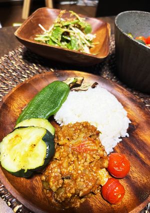 自家菜園で水無カレー　ミニトマト大量消費-レシピのメイン写真