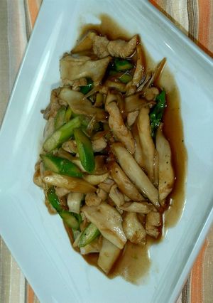 鶏と茸のオイスターソース炒め-レシピのメイン写真