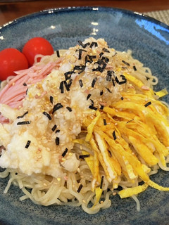 長芋のせ冷やし中華-レシピのメイン写真