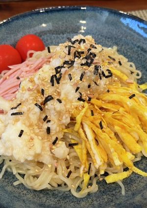 長芋のせ冷やし中華-レシピのメイン写真