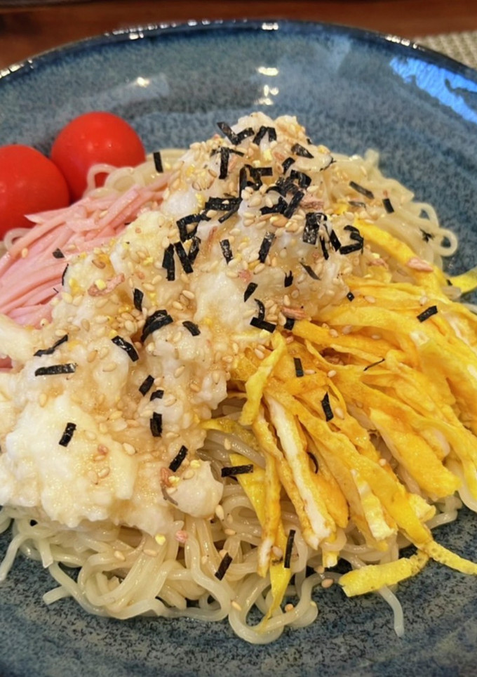 長芋のせ冷やし中華-レシピのメイン写真
