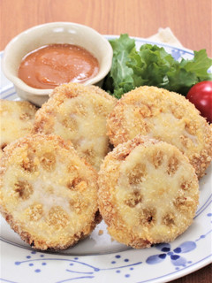 れんこんメンチカツ&からし味噌だれ-レシピのメイン写真
