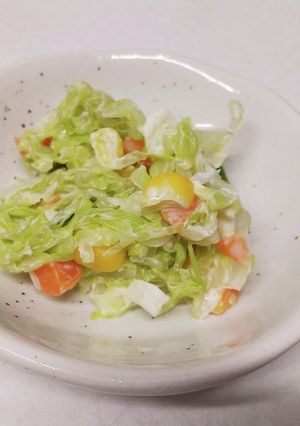 酸っぱくない簡単コールスローサラダ-レシピのメイン写真