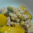 圧力鍋で簡単♪かぼちゃとミンチの煮物