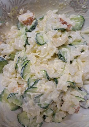 家にあるもので簡単長芋のポテトサラダ-レシピのメイン写真