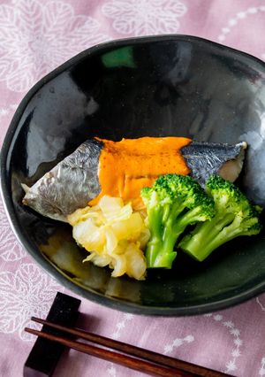さわらのオーロラ焼き【入院食④昼/主菜】-レシピのメイン写真