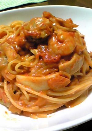チーズがキメ手★のトマトクリームパスタ-レシピのメイン写真