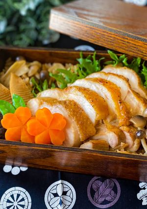 65℃ ジューシー 鶏ももの照り焼き弁当-レシピのメイン写真