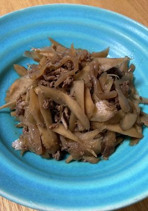 作り置き!牛ごぼう煮-レシピのメイン写真