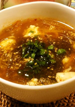 もずく入りキムチスープ-レシピのメイン写真