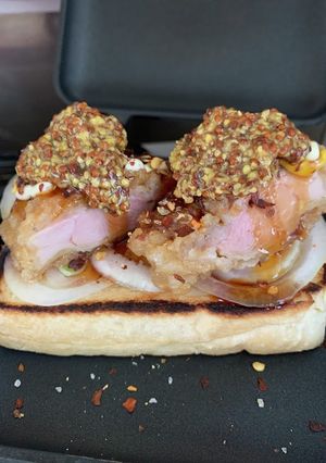 チキンハニーマスタード　ホットサンド-レシピのメイン写真