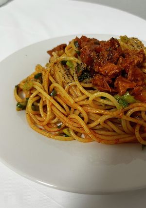 韓国の唐辛子ツナを使って☆韓国風パスタ-レシピのメイン写真
