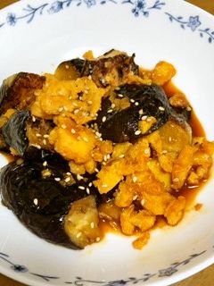 卵は万能 炒り卵と茄子の甘酢炒め-レシピのメイン写真