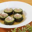 肉詰めゴーヤーのフライパン蒸し