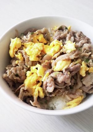 超絶簡単♪豚たま丼-レシピのメイン写真