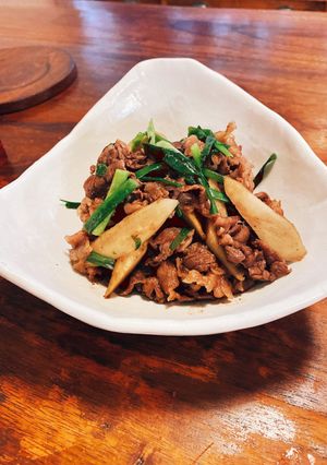 ご飯が進む☆牛肉とごぼうの甘辛炒め☆-レシピのメイン写真
