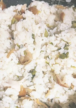 セロリの葉えのき舞茸の炊き込みご飯-レシピのメイン写真
