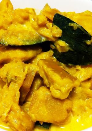 簡単！甘いかぼちゃミルク煮！材料2つのみ-レシピのメイン写真