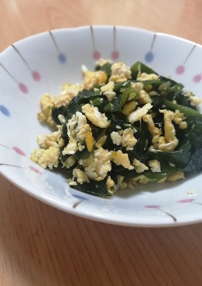 卵とワカメの炒め物-レシピのメイン写真