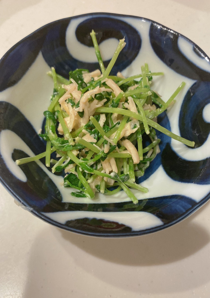 豆苗とホタテのマヨ和え-レシピのメイン写真