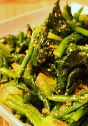 ほうれん草のごま和え　ワサビ風味-レシピのメイン写真