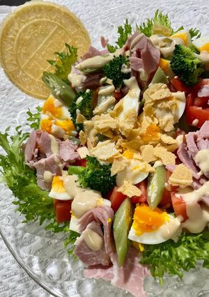 ハムとたまごとお野菜のミックスサラダ-レシピのメイン写真