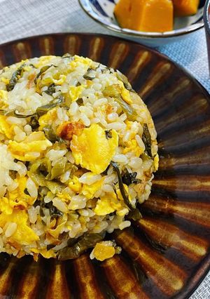 中華スープの素で作る高菜チャーハン-レシピのメイン写真