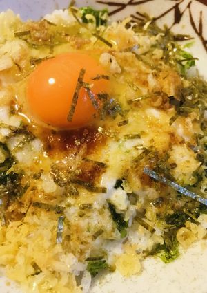 たまごごはん●やまかけ揚げ玉/天かす丼-レシピのメイン写真