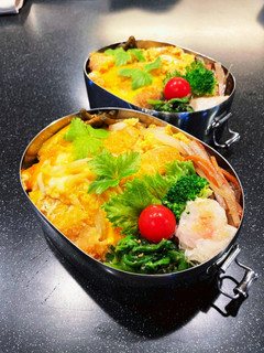 高校生弁当 2022 9月15ヒレカツ丼-レシピのメイン写真