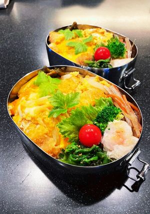 高校生弁当　2022 9月15ヒレカツ丼-レシピのメイン写真