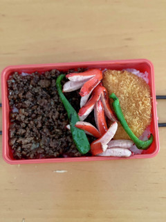 肉そぼろのっけ弁当-レシピのメイン写真