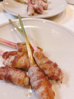 葉生姜の甘酢漬けの肉巻き 梨おろしソース-レシピのメイン写真
