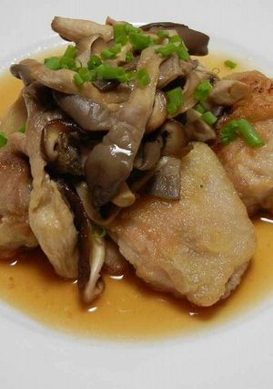 チキングリルのポン酢なめたけソース添え-レシピのメイン写真