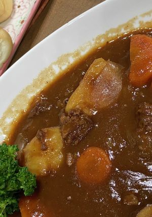 市販ルーと圧力鍋で作るビーフシチュー-レシピのメイン写真