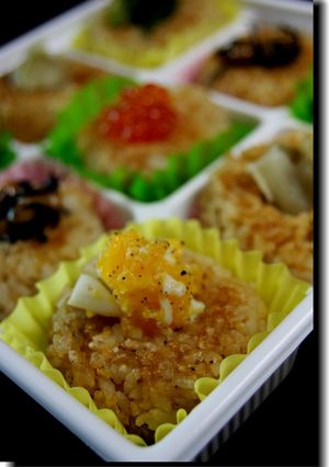 焼おにぎり海老風味(Lunch box)-レシピのメイン写真