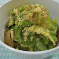 รูปของ ☆キャベツと油揚げのさっと卵とじ☆