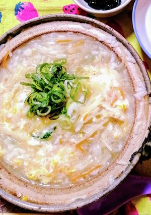 賞味期限切れサラダを活かした 雑炊-レシピのメイン写真