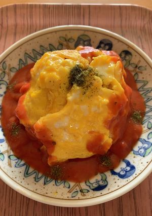 スープの素で☆気持ちはオムライス-レシピのメイン写真