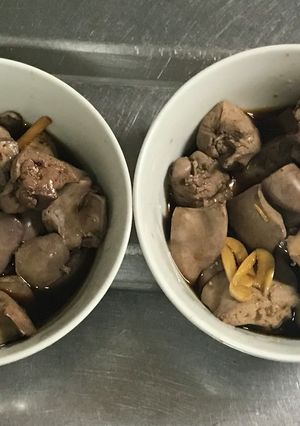 若鶏レバーのにんにく醤油漬と生姜醤油漬-レシピのメイン写真