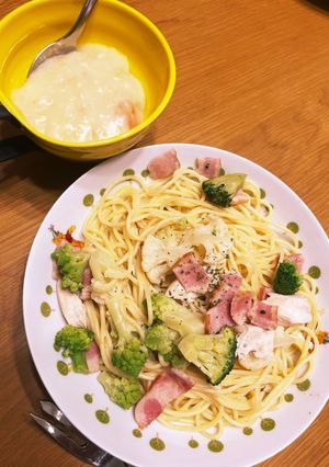 気まぐれオババの適当パスタ-レシピのメイン写真