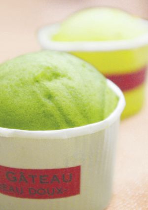 ほうれん草＆かぼちゃのマーブル蒸しパン-レシピのメイン写真
