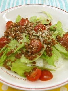 超速DE朝食【和風タコライス】-レシピのメイン写真
