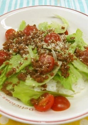 超速DE朝食【和風タコライス】-レシピのメイン写真