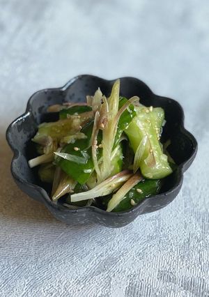 苦手克服！茗荷ときゅうりの和風和え-レシピのメイン写真
