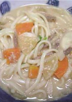 ほっかほか☆残りもので「粕汁うどん」-レシピのメイン写真