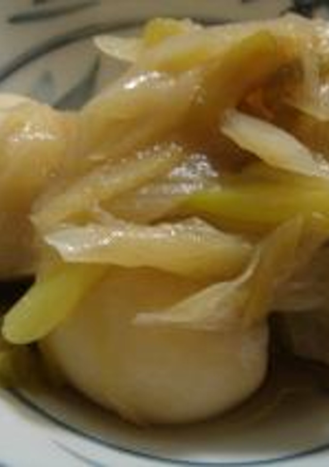 甘い甘い白ネギと里芋の煮物-レシピのメイン写真