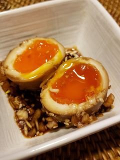 麻薬卵 ご飯も揚げ物も( ˊ꒳ˋ )-レシピのメイン写真