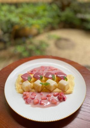 リメイク千歳飴☆彡苺ソースのクレープ-レシピのメイン写真