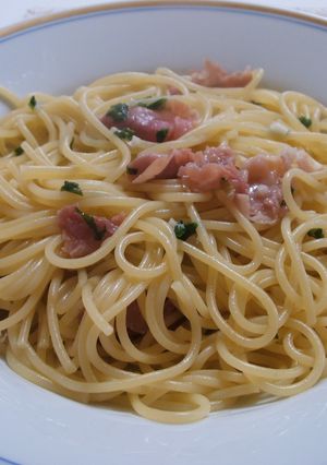 バジルと生ハムのパスタ☆.｡.:*-レシピのメイン写真