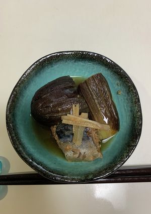 丸ごとナスと鯖缶の煮物（電圧ｏｒ炊飯器）-レシピのメイン写真